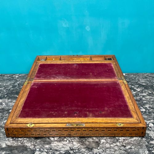 GEOMETRIC PARQUETRY TONBRIDGE WARE WRITING BOX - ADDITIONAL PHOTO 8