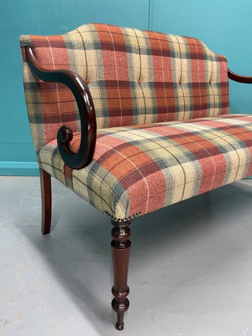 NEWLY UPHOLSTERED OCCASIONAL TWO SEAT SOFA - ADDITIONAL PHOTO 1