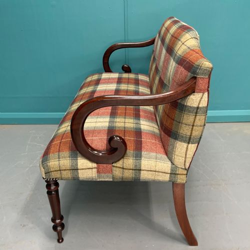 NEWLY UPHOLSTERED OCCASIONAL TWO SEAT SOFA - ADDITIONAL PHOTO 5