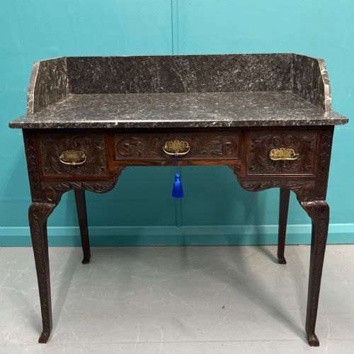 MARBLE TOP DRESSING TABLE BY EDWARDS ROBERTS - ADDITIONAL PHOTO 8