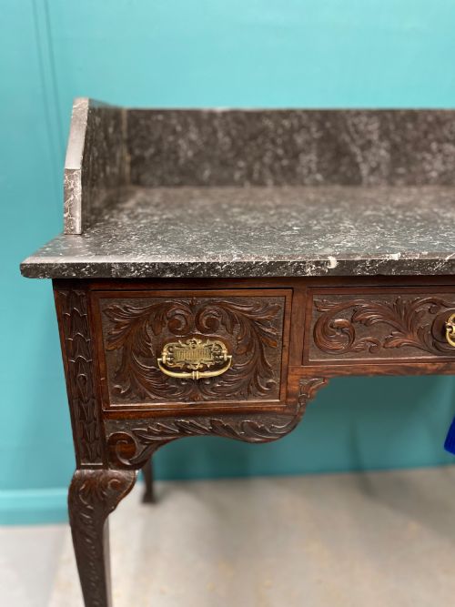 MARBLE TOP DRESSING TABLE BY EDWARDS ROBERTS - ADDITIONAL PHOTO 1