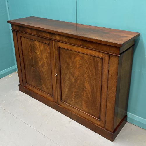 WILLIAM IV MAHOGANY TWO DOOR CABINET - ADDITIONAL PHOTO 4