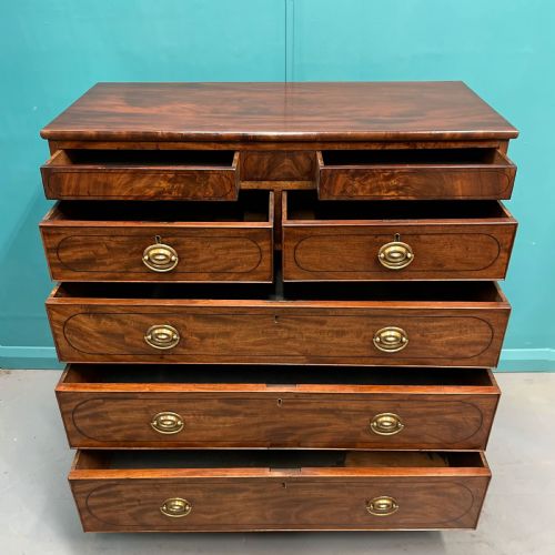 GEORGIAN CHEST OF DRAWERS WITH HIDDEN DRAWERS - ADDITIONAL PHOTO 4