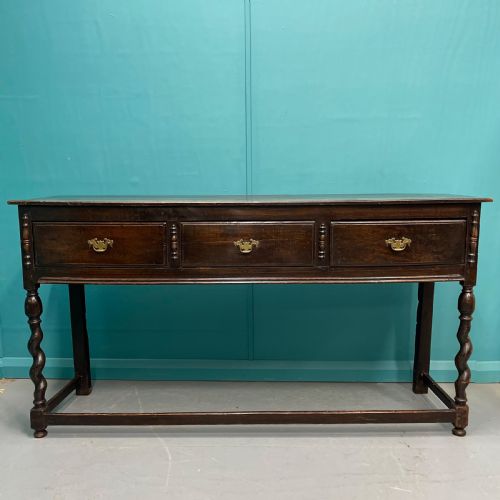 19TH CENTURY OAK DRESSER BASE - ADDITIONAL PHOTO 1