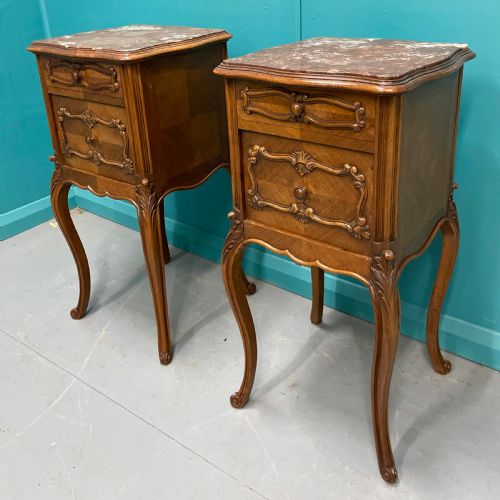 PAIR OF 19TH CENTURY BEDSIDE CABINETS - ADDITIONAL PHOTO 2