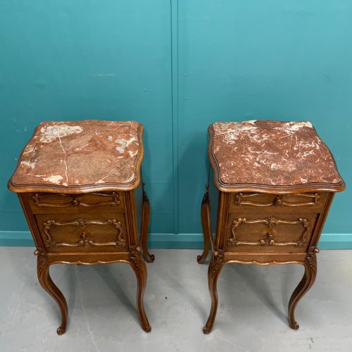 PAIR OF 19TH CENTURY BEDSIDE CABINETS - ADDITIONAL PHOTO 3