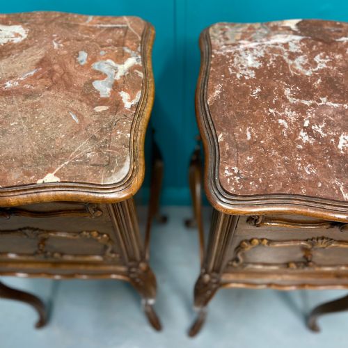 PAIR OF 19TH CENTURY BEDSIDE CABINETS - ADDITIONAL PHOTO 9
