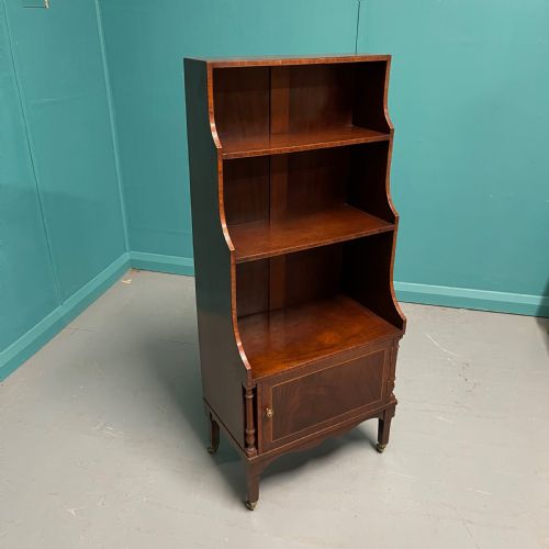SLIM REGENCY STYLE WATERFALL BOOKCASE - ADDITIONAL PHOTO 2
