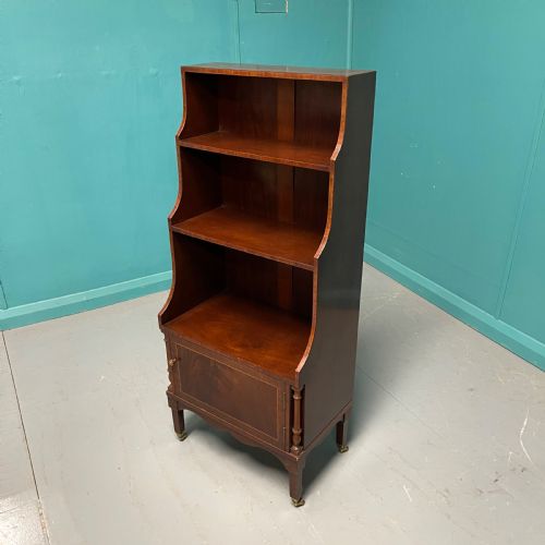 SLIM REGENCY STYLE WATERFALL BOOKCASE - ADDITIONAL PHOTO 3