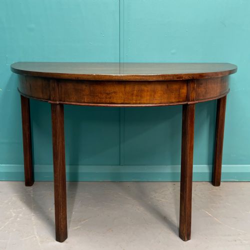 PAIR OF GEORGIAN DEMI LUNE CONSOLE TABLES - ADDITIONAL PHOTO 4