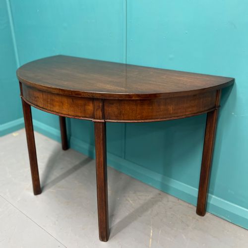 PAIR OF GEORGIAN DEMI LUNE CONSOLE TABLES - ADDITIONAL PHOTO 8