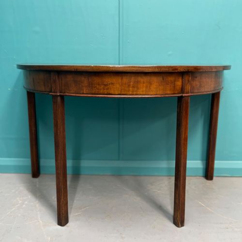 PAIR OF GEORGIAN DEMI LUNE CONSOLE TABLES - ADDITIONAL PHOTO 9