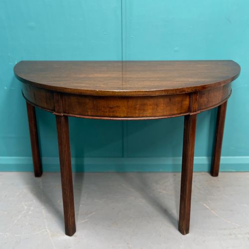 PAIR OF GEORGIAN DEMI LUNE CONSOLE TABLES - ADDITIONAL PHOTO 11