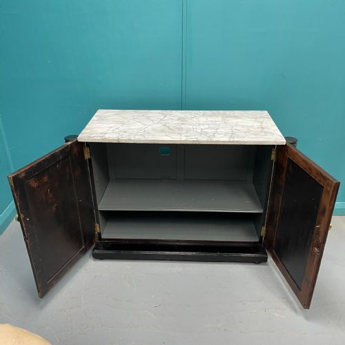 LATE REGENCY MARBLE TOP CHIFFONIER CABINET - ADDITIONAL PHOTO 6