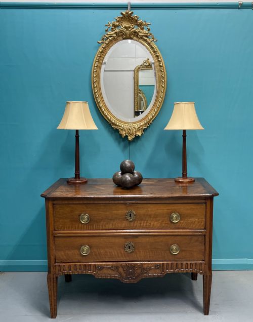 FRENCH 19TH CENTURY OVAL GILT MIRROR - ADDITIONAL PHOTO 2