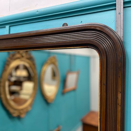 REGENCY SIMULATED ROSEWOOD OVERMANTLE MIRROR - ADDITIONAL PHOTO 1