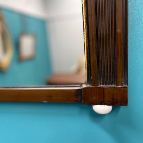 REGENCY SIMULATED ROSEWOOD OVERMANTLE MIRROR - ADDITIONAL PHOTO 2