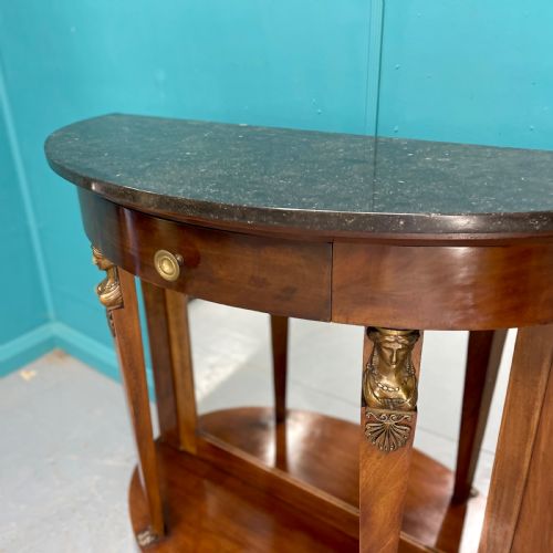FRENCH EMPIRE DEMI LUNE CONSOLE TABLE - ADDITIONAL PHOTO 3