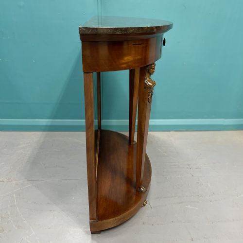 FRENCH EMPIRE DEMI LUNE CONSOLE TABLE - ADDITIONAL PHOTO 9