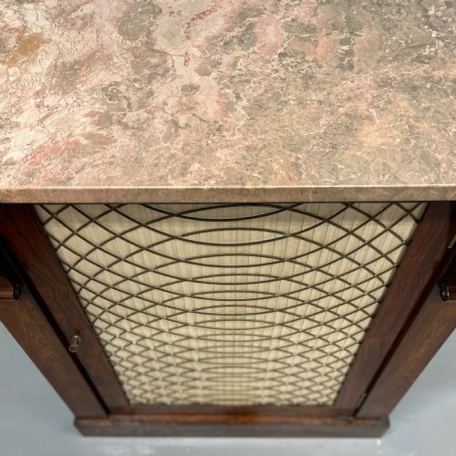 REGENCY MARBLE TOP CHIFFONIER PIER CABINET - ADDITIONAL PHOTO 2