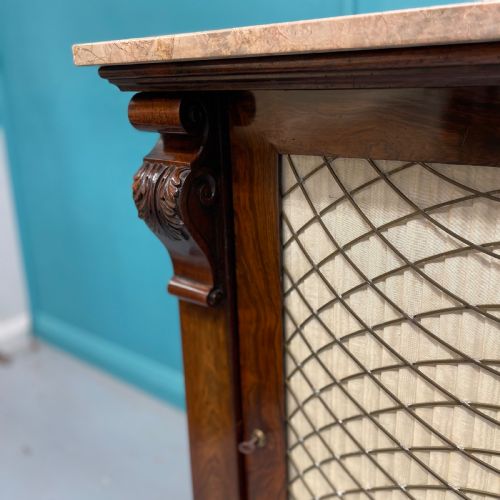 REGENCY MARBLE TOP CHIFFONIER PIER CABINET - ADDITIONAL PHOTO 8