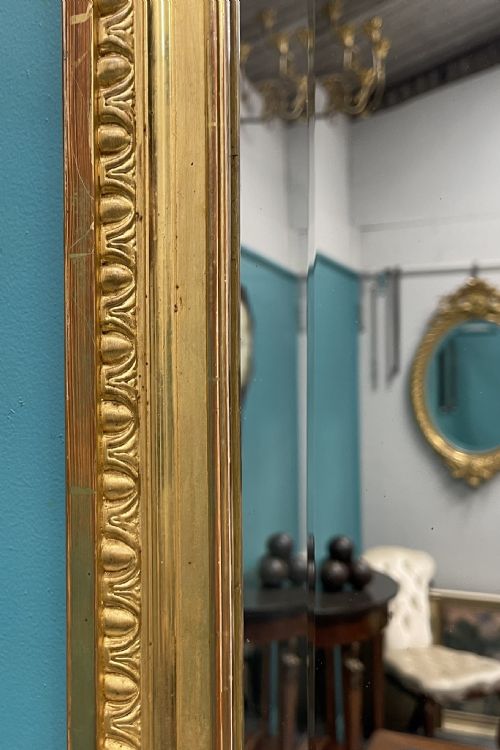 FRENCH 19TH CENTURY GILT BEVELLED MIRROR - ADDITIONAL PHOTO 2