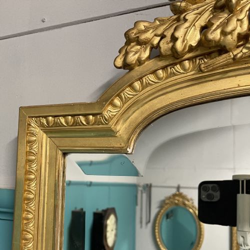 FRENCH 19TH CENTURY GILT BEVELLED MIRROR - ADDITIONAL PHOTO 3