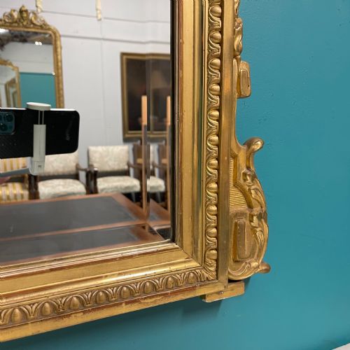 FRENCH 19TH CENTURY GILT BEVELLED MIRROR - ADDITIONAL PHOTO 6
