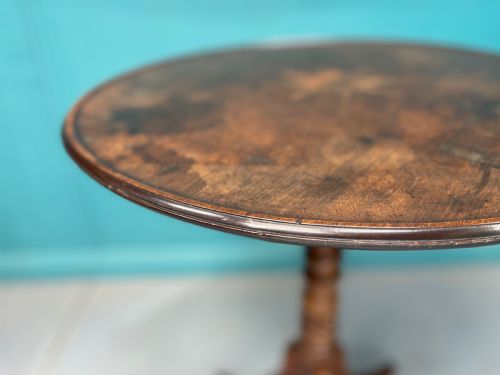 REGENCY INLAID TRIPOD WINE TABLE - ADDITIONAL PHOTO 5