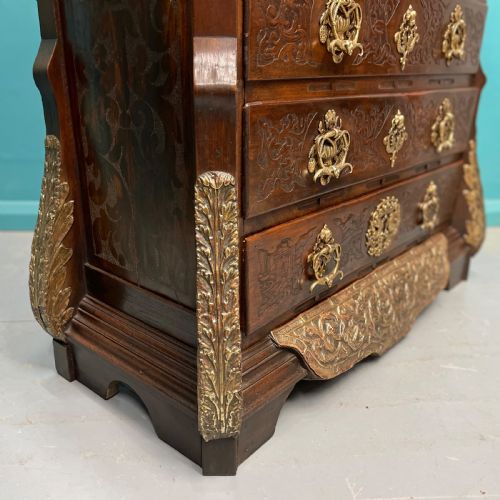 19TH CENTURY DUTCH COLONIAL 7 DRAWER TALL CHEST - ADDITIONAL PHOTO 5