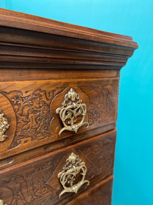 19TH CENTURY DUTCH COLONIAL 7 DRAWER TALL CHEST - ADDITIONAL PHOTO 6