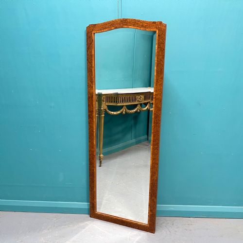 french burr walnut inlaid dressing mirror - CATEGORY: ANTIQUE MIRRORS - DATED 1900