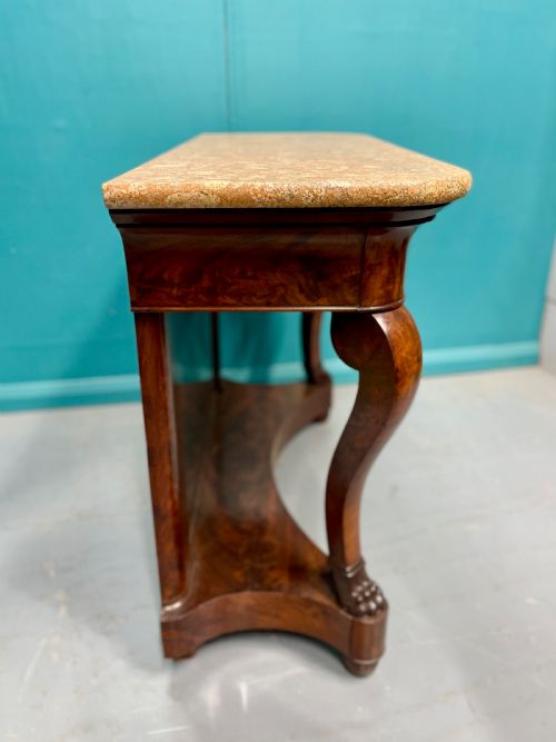 19TH CENTURY FRENCH MIRROR BACK CONSOLE TABLE - ADDITIONAL PHOTO 6