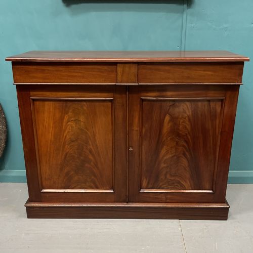 william iv mahogany chiffonier cabinet - CATEGORY: ANTIQUE CABINETS - DATED 19TH CENTURY