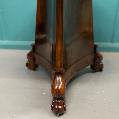 FRENCH 19TH CENTURY GUERIDON CENTRE TABLE IN FIGURED WALNUT - ADDITIONAL PHOTO 1