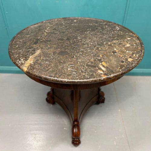 FRENCH 19TH CENTURY GUERIDON CENTRE TABLE IN FIGURED WALNUT - ADDITIONAL PHOTO 7