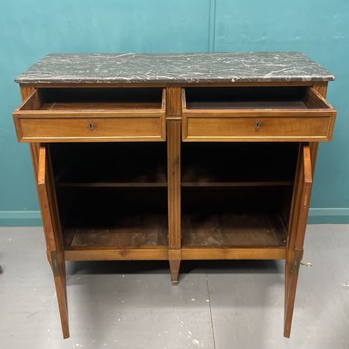 FRENCH 19TH CENTURY MARBLE TOP BUFFET SERVER - ADDITIONAL PHOTO 3