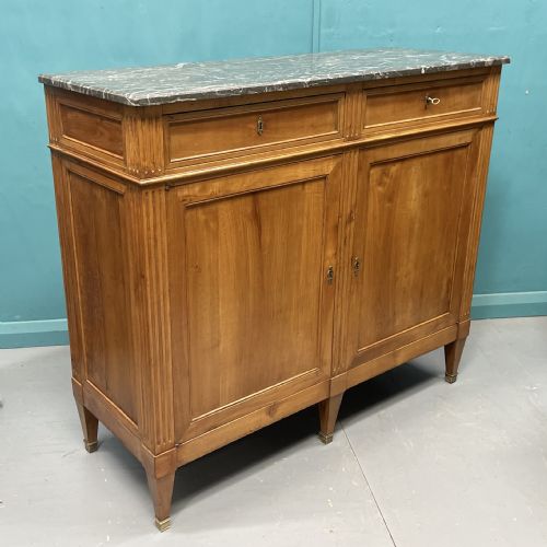 FRENCH 19TH CENTURY MARBLE TOP BUFFET SERVER - ADDITIONAL PHOTO 6