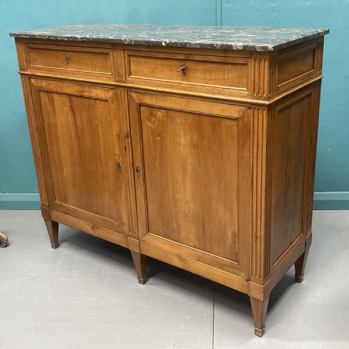 FRENCH 19TH CENTURY MARBLE TOP BUFFET SERVER - ADDITIONAL PHOTO 7