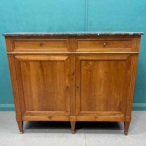 FRENCH 19TH CENTURY MARBLE TOP BUFFET SERVER - ADDITIONAL PHOTO 9