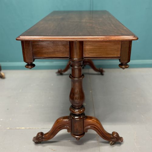 WILLIAM IV MAHOGANY SOFA TABLE - ADDITIONAL PHOTO 4