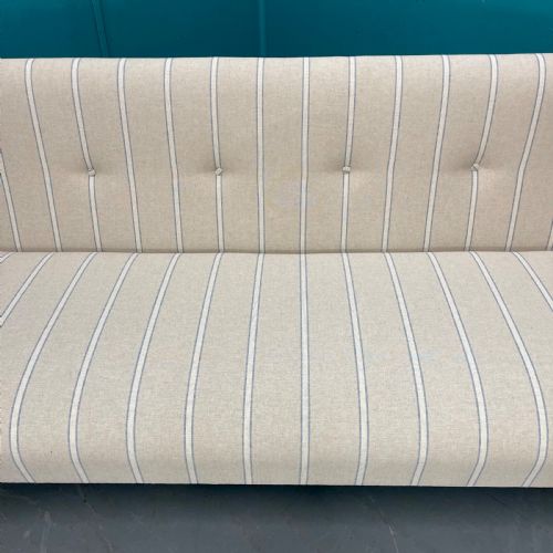 NEWLY UPHOLSTERED 3 SEATER SALON SOFA - ADDITIONAL PHOTO 5