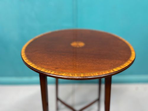 SHERATON REVIVAL INLAID SIDE TABLE - ADDITIONAL PHOTO 2