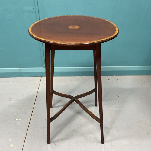 SHERATON REVIVAL INLAID SIDE TABLE - ADDITIONAL PHOTO 4