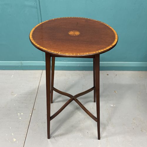 SHERATON REVIVAL INLAID SIDE TABLE - ADDITIONAL PHOTO 6