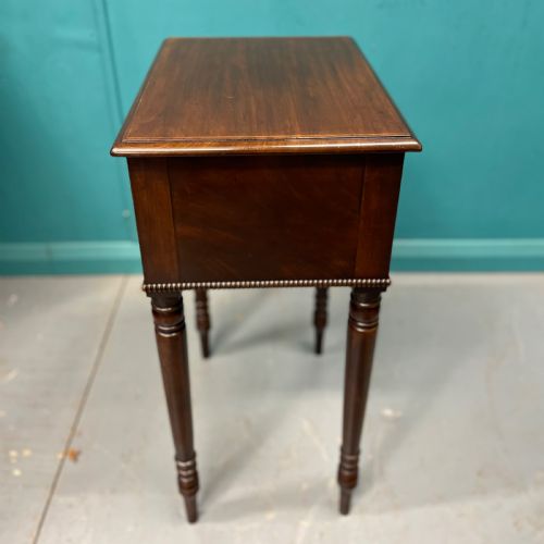 LATE REGENCY WORK TABLE WITH FAUX DRAWERS - ADDITIONAL PHOTO 2