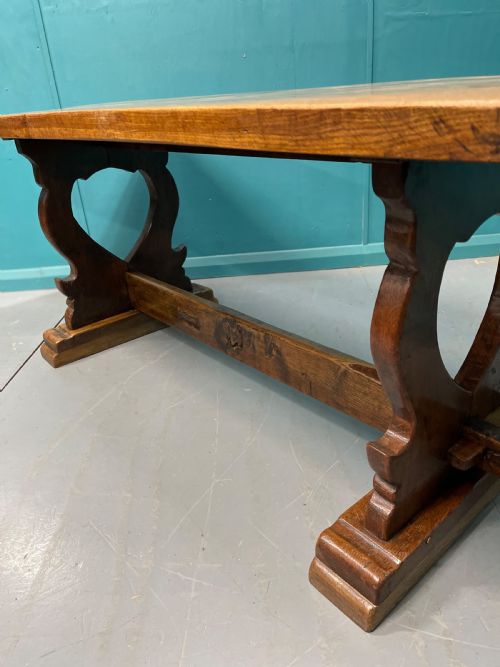 FRENCH OAK FARMHOUSE OR TAVERN TABLE - ADDITIONAL PHOTO 4