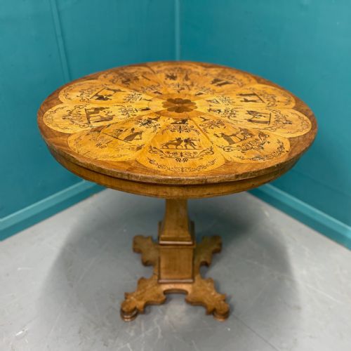 19TH CENTURY ITALIAN MARQUETRY GUERIDON CENTRE TABLE - ADDITIONAL PHOTO 1