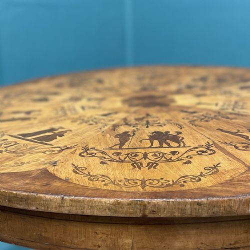 19TH CENTURY ITALIAN MARQUETRY GUERIDON CENTRE TABLE - ADDITIONAL PHOTO 2