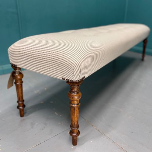 6ft Newly Upholstered Buttoned Long Stool
